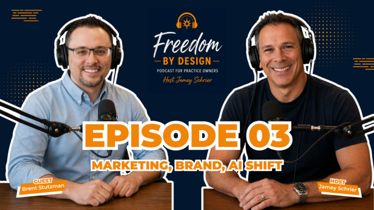 Freedom by Design podcast episode with Brent Stutzman on private practice marketing